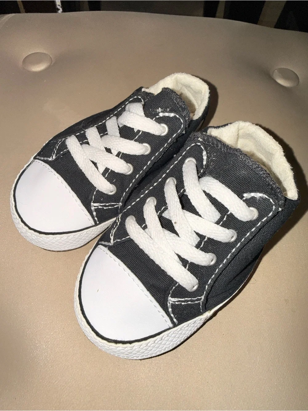 Converse Kids Black and White Canvas Sneakers